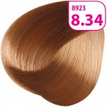 Стойкая СС крем-краска для волос KRASA с маслом амлы и аргинином тон 8.34 Светлый блондин золотисто-медный